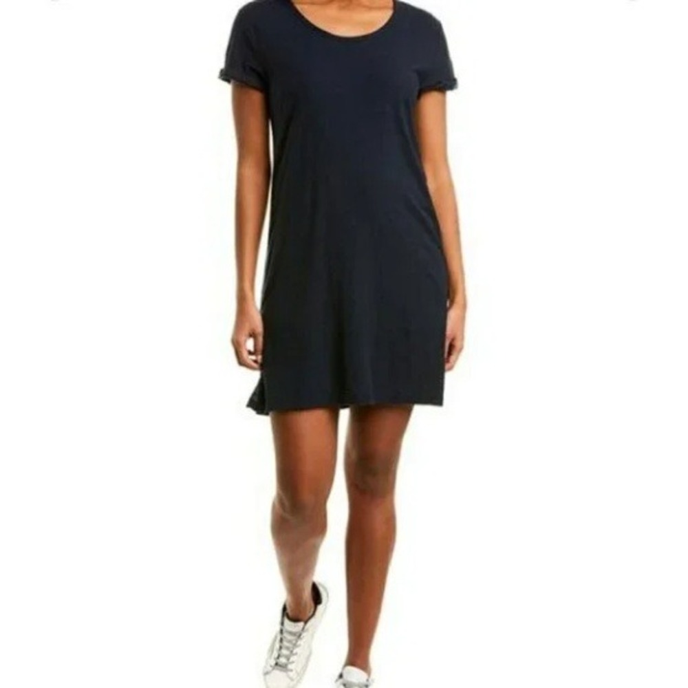 Standard James Perse Navy Blue Cotton Modal‎ T-Shirt Dress Womens 2/S Minimalist